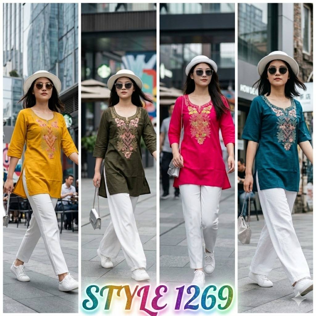 STYLE 1269 By Fashid Designer Stylish Fancy Colorful Beautiful Ethnic Wear Collection Tops At Wholesale Price